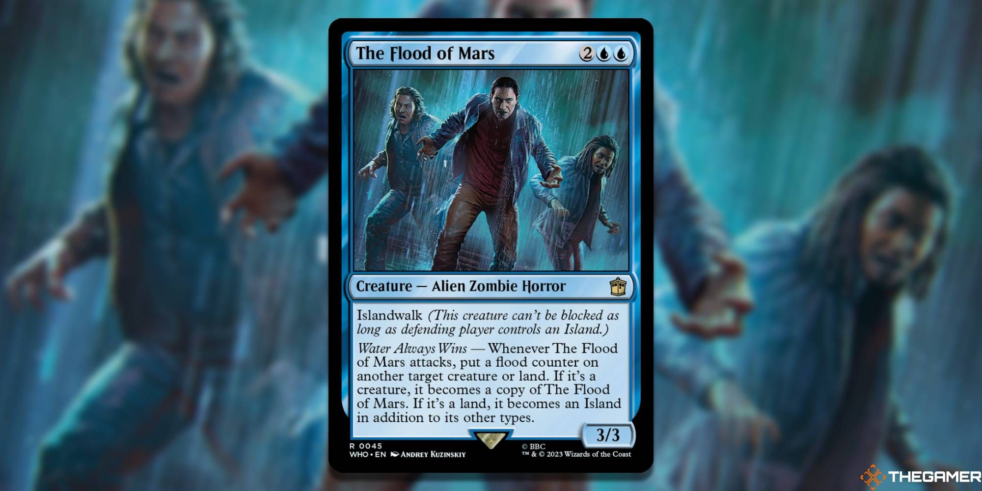 MTG The Flood Of Mars card and art background