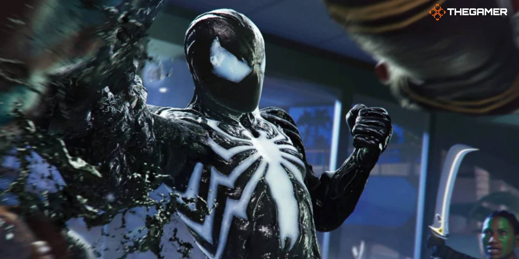 Peter in Symbiote Form in Spider-Man 2