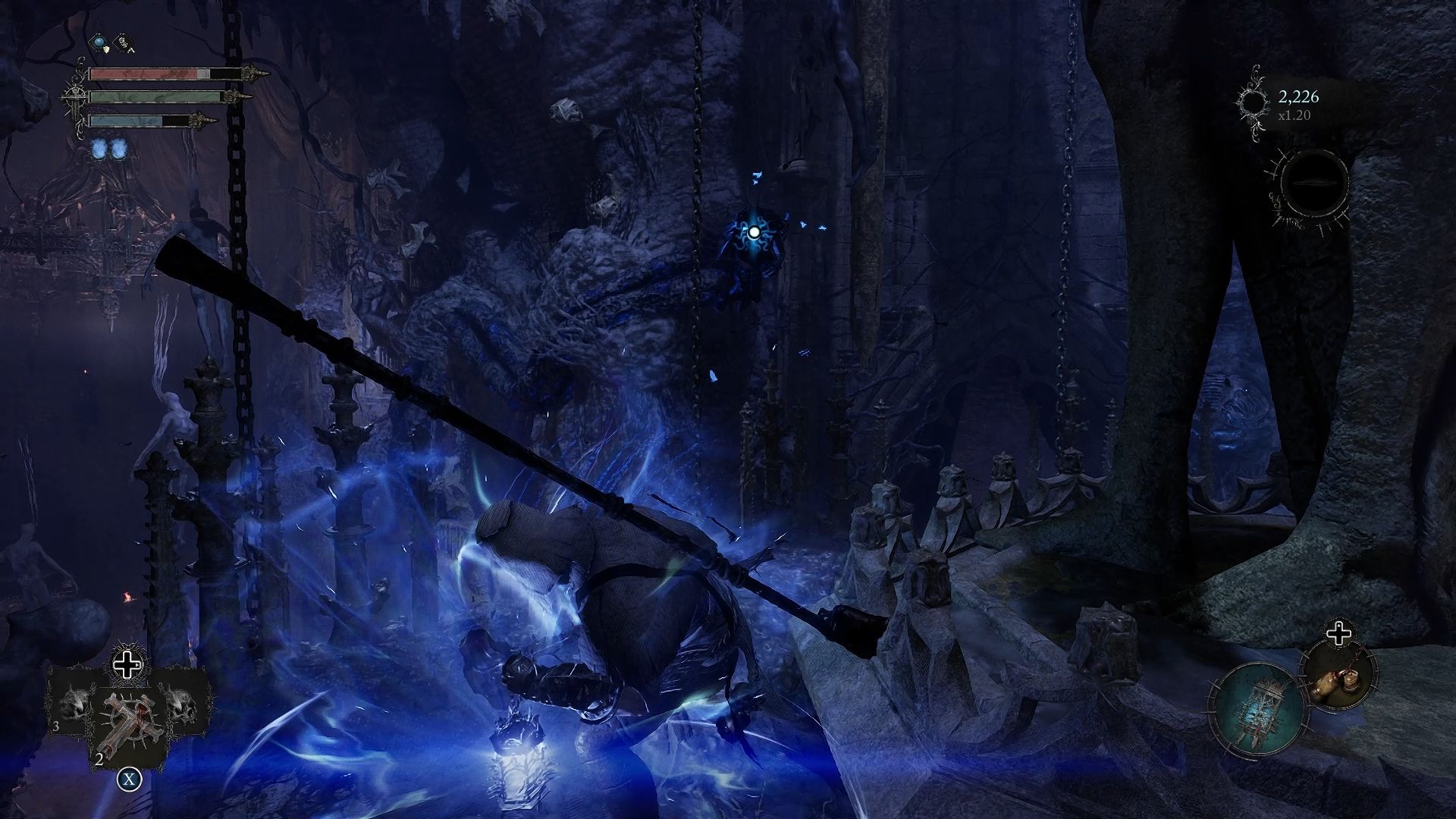 Player is about to Soulflay the first Soulflay Item Lords of the Fallen