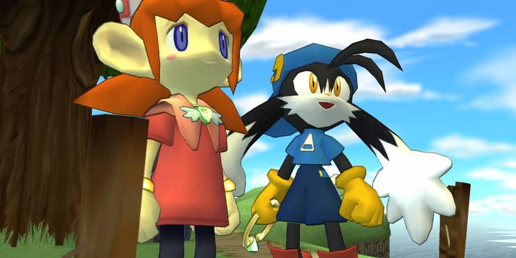 Lolo and Klonoa standing next to each other.