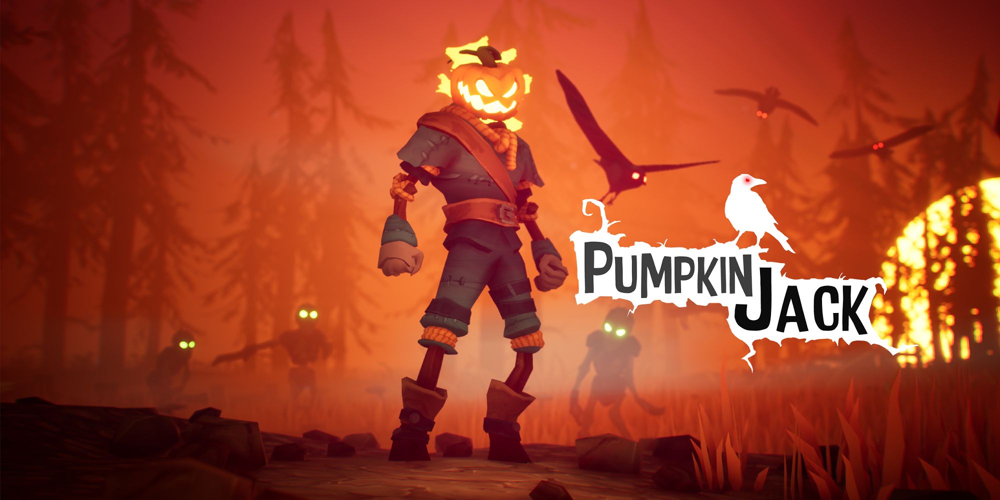 Pumpkin Jack Epic Games Title Art Showing Jack And Crows
