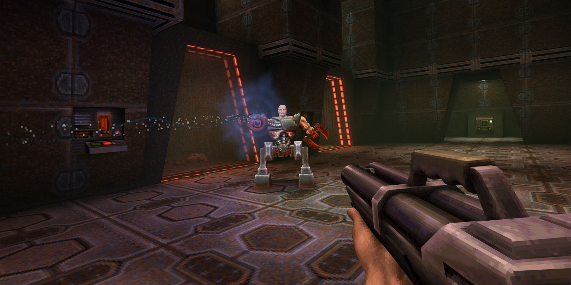 Quake 2 Screenshot Of Player Shooting Monster