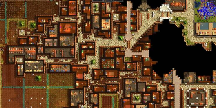 Song of Styx overhead view of a densely populated area