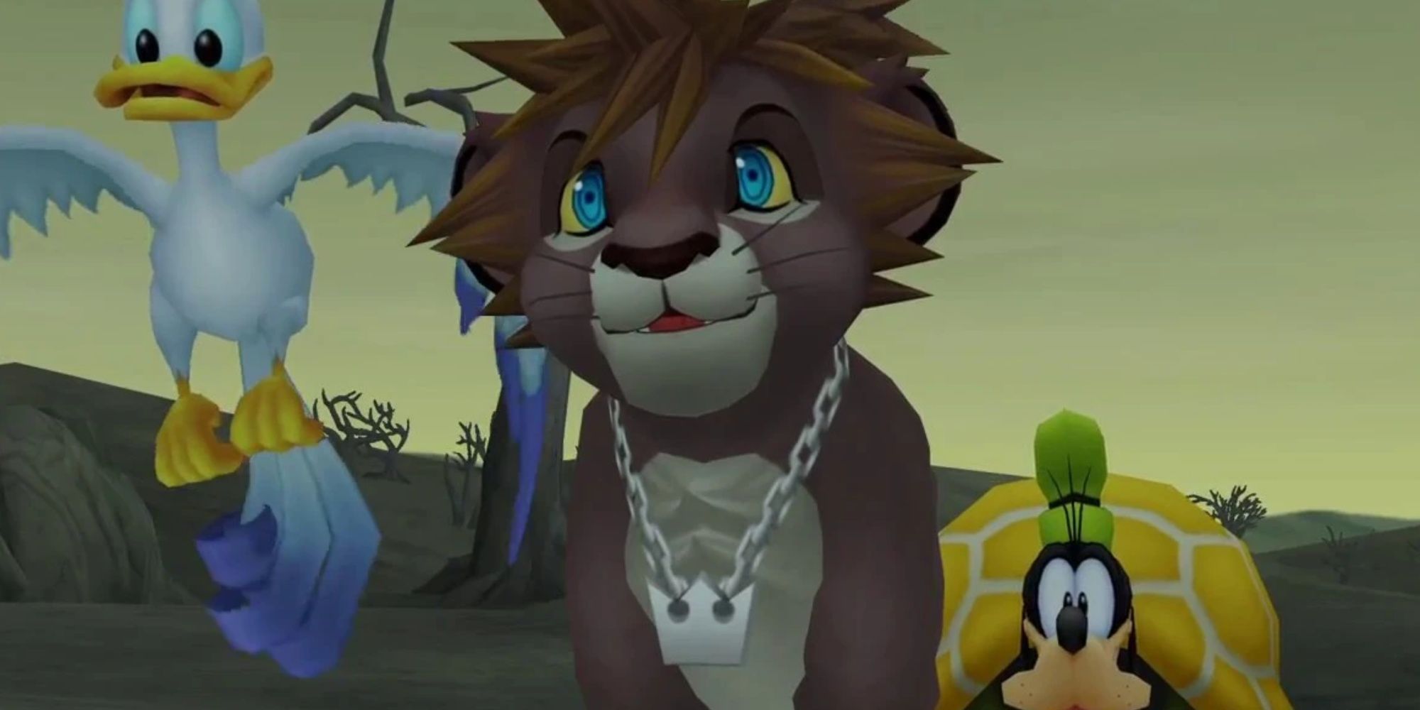 Sora as a lion in Kingdom Hearts 2