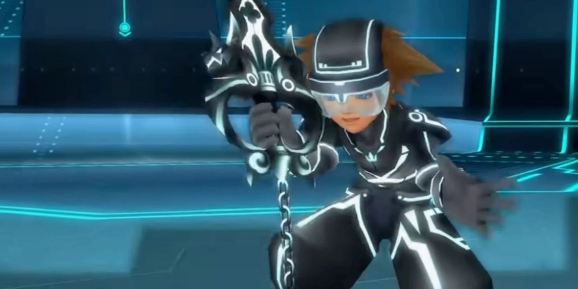 Sora in the Grid Tron outfit in Dream Drop Distance