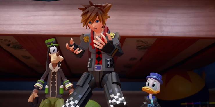 Sora in the Toy Box outfit in Kingdom Hearts 3