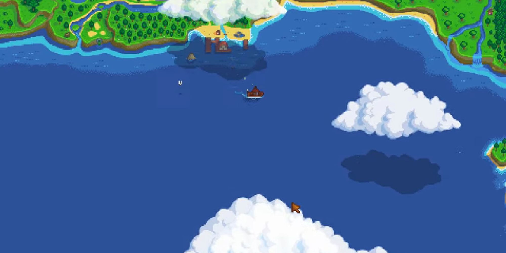 stardew valley boat ride animation to ginger island