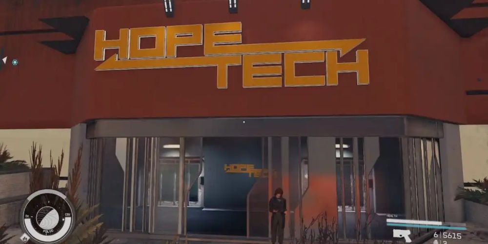 Starfield, Screenshot Of The HopeTech Building Main Enterance