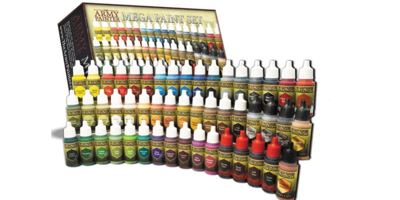 The Army Painter mega set paints and box