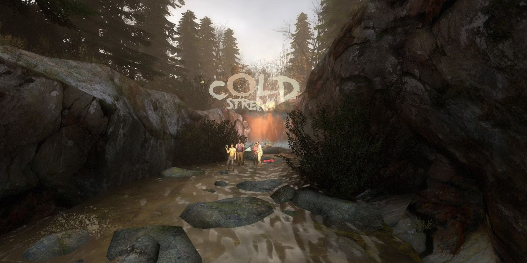 The Cold Stream title card in Left 4 Dead 2