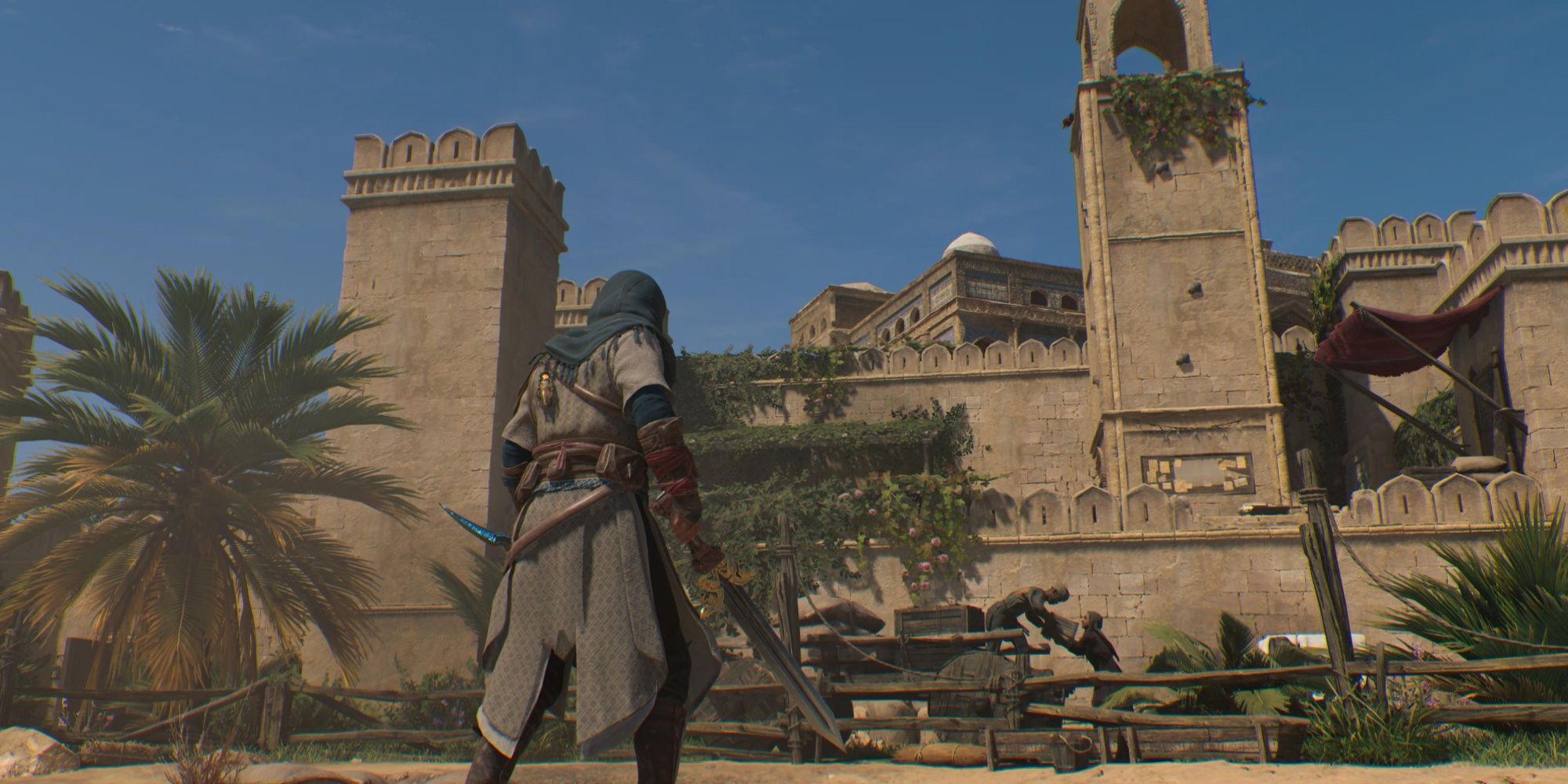 Basim is looking at Prince's Palace in Assassin's Creed Mirage