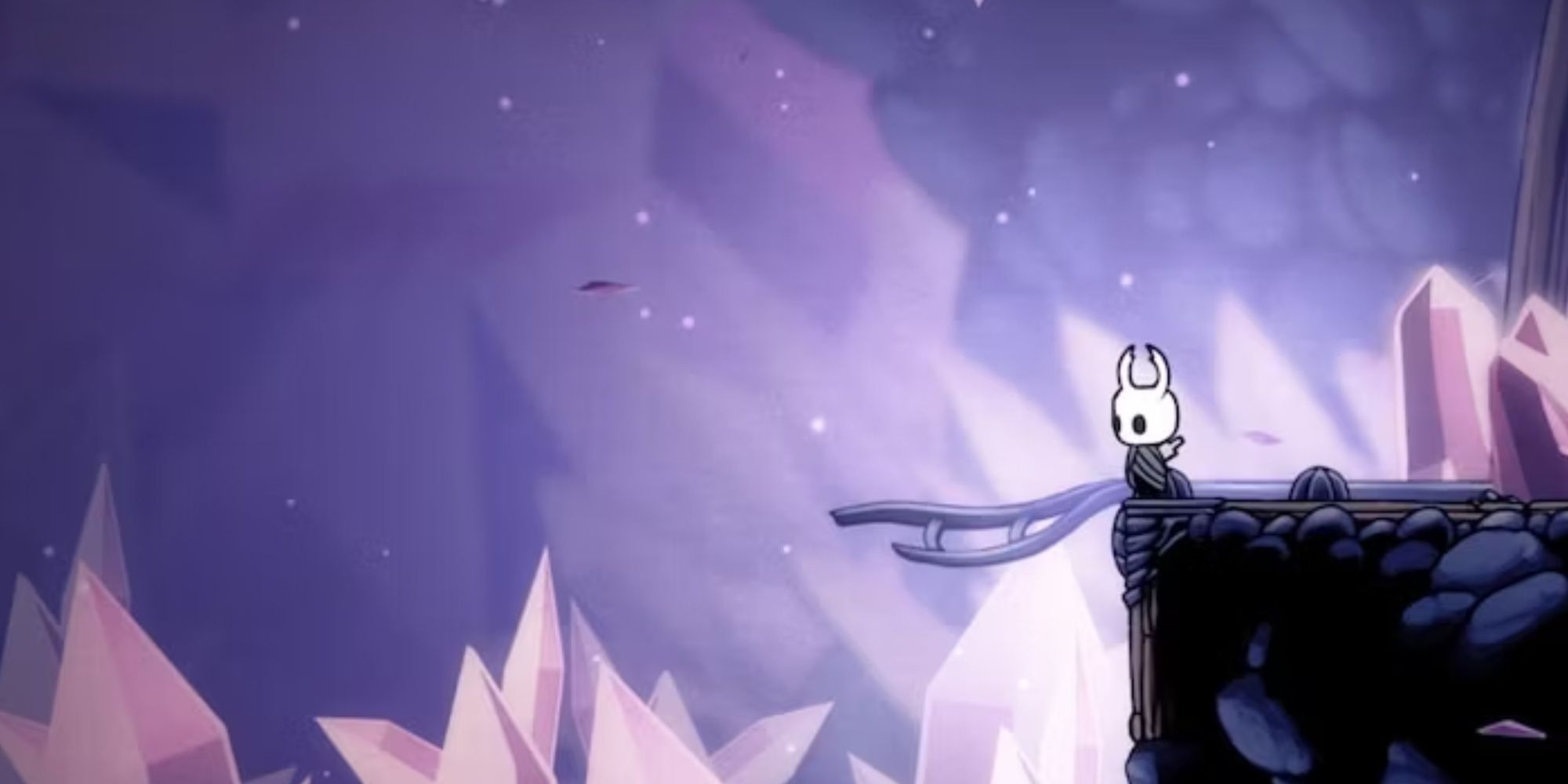 The Knight in Crystal Peak in Hollow Knight