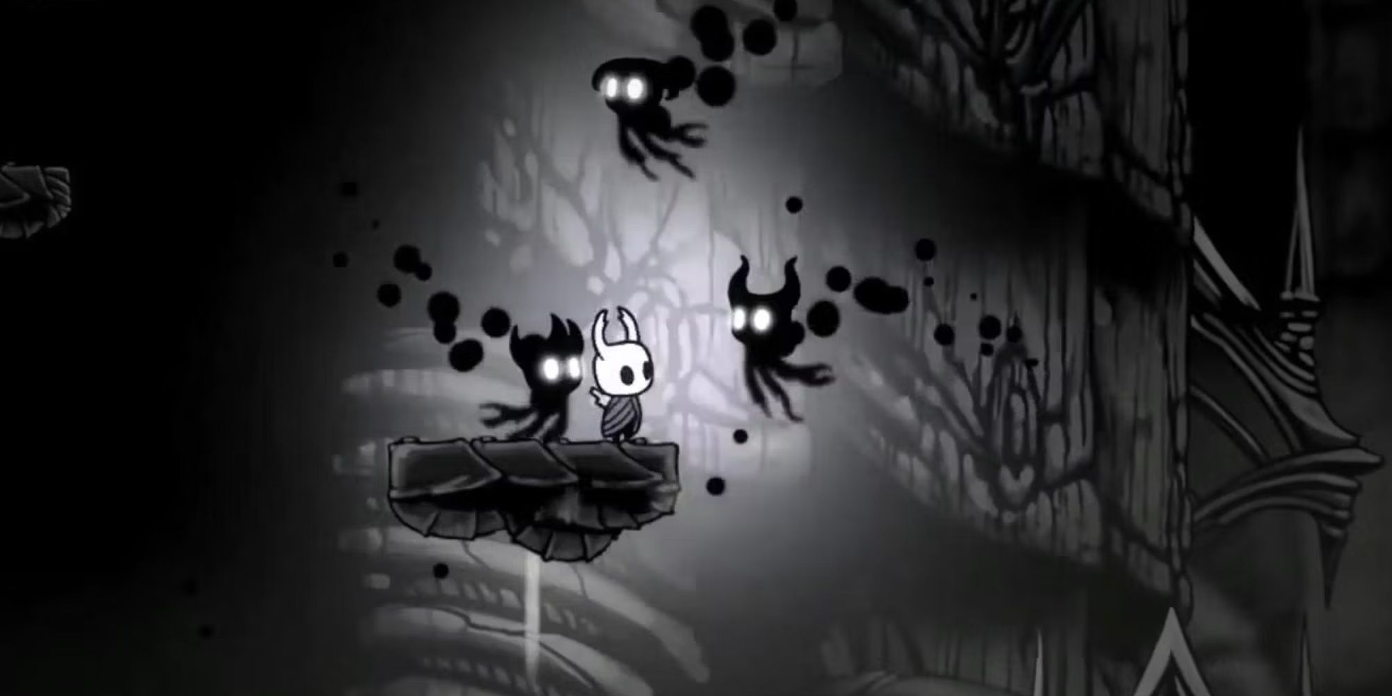 The Knight in the Abyss in Hollow Knight