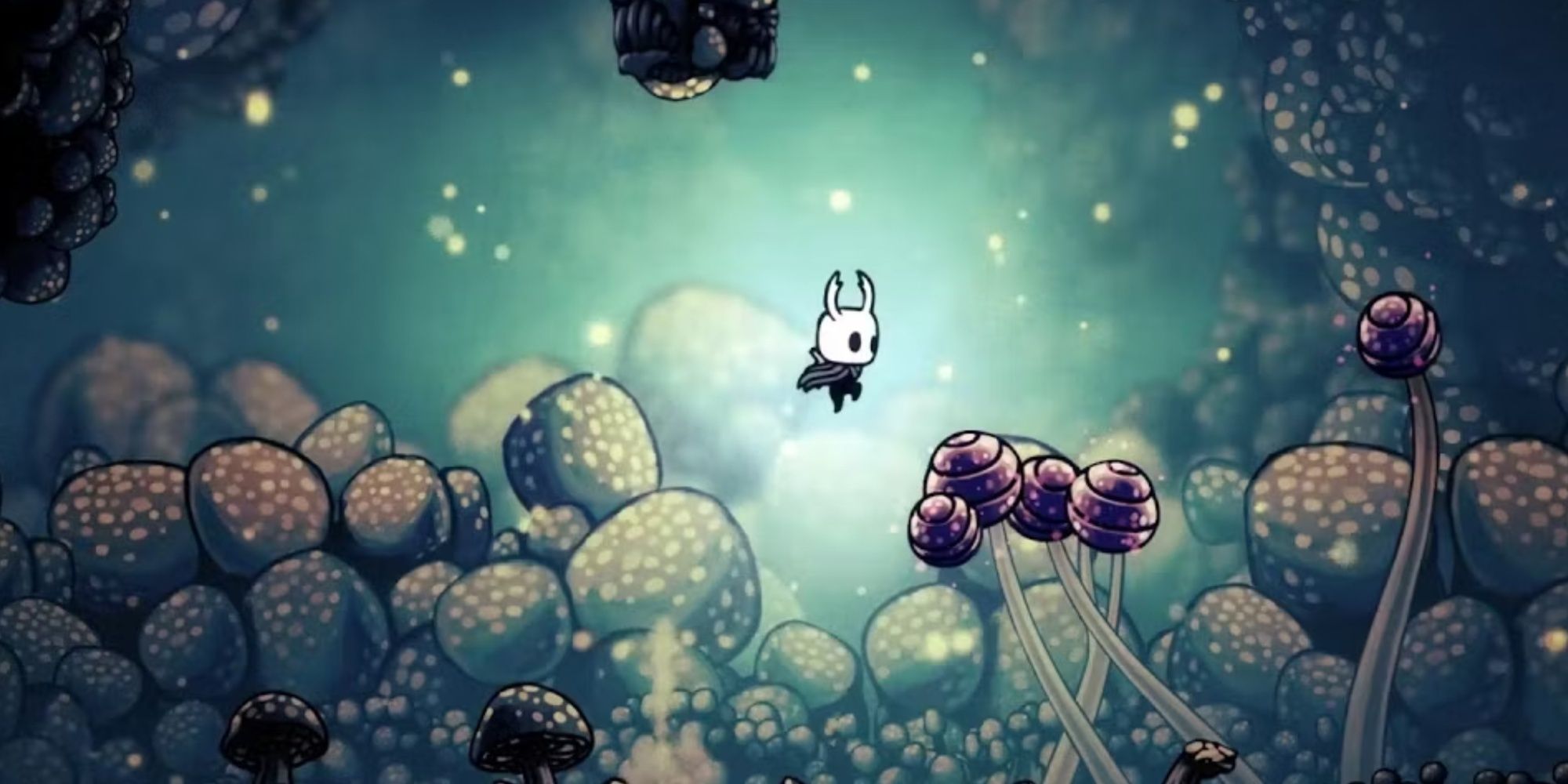 The Knight in the Fungal Wastes in Hollow Knight