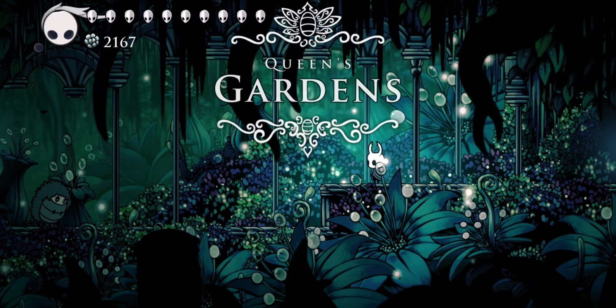 The Knight in the Queen's Gardens in Hollow Knight