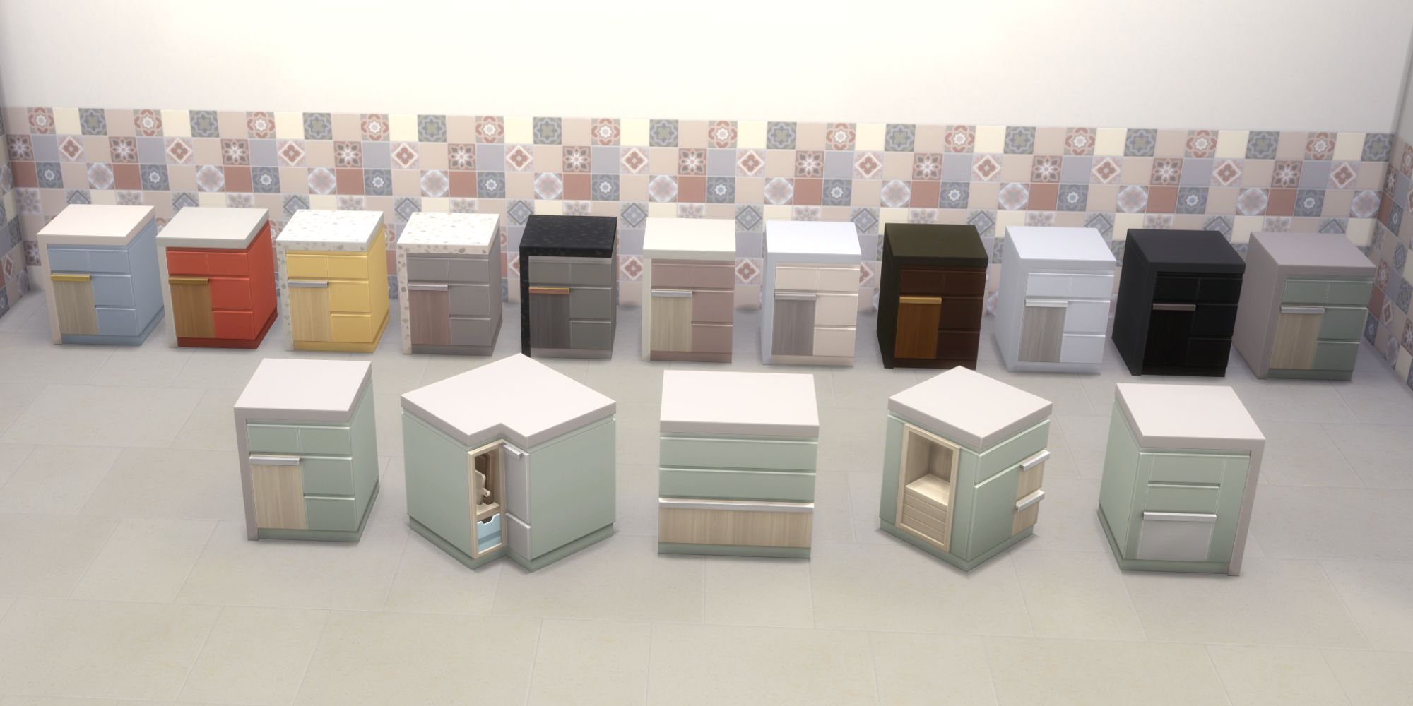 The Sims 4 HCH All counters and swatches