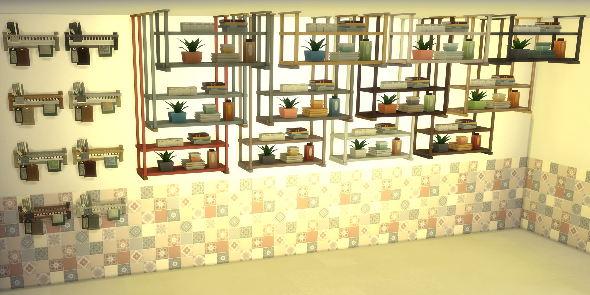 The Sims 4 HCH All wall shelves