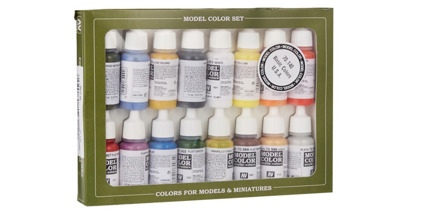 Vallejo Set of 18 Basic Colours in a box