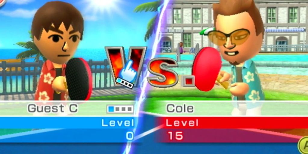 Loading screen for Wii Table Tennis in Wii Sports Resort
