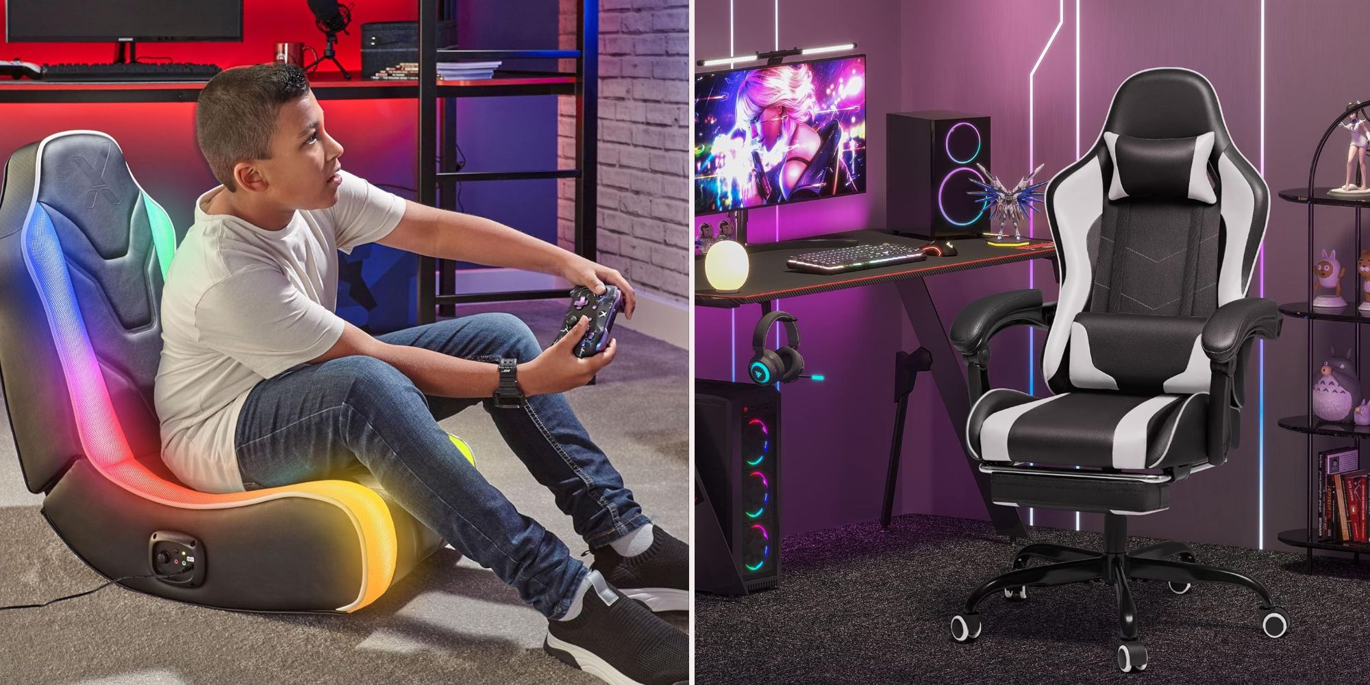 Xrocker and homel chair images side by side