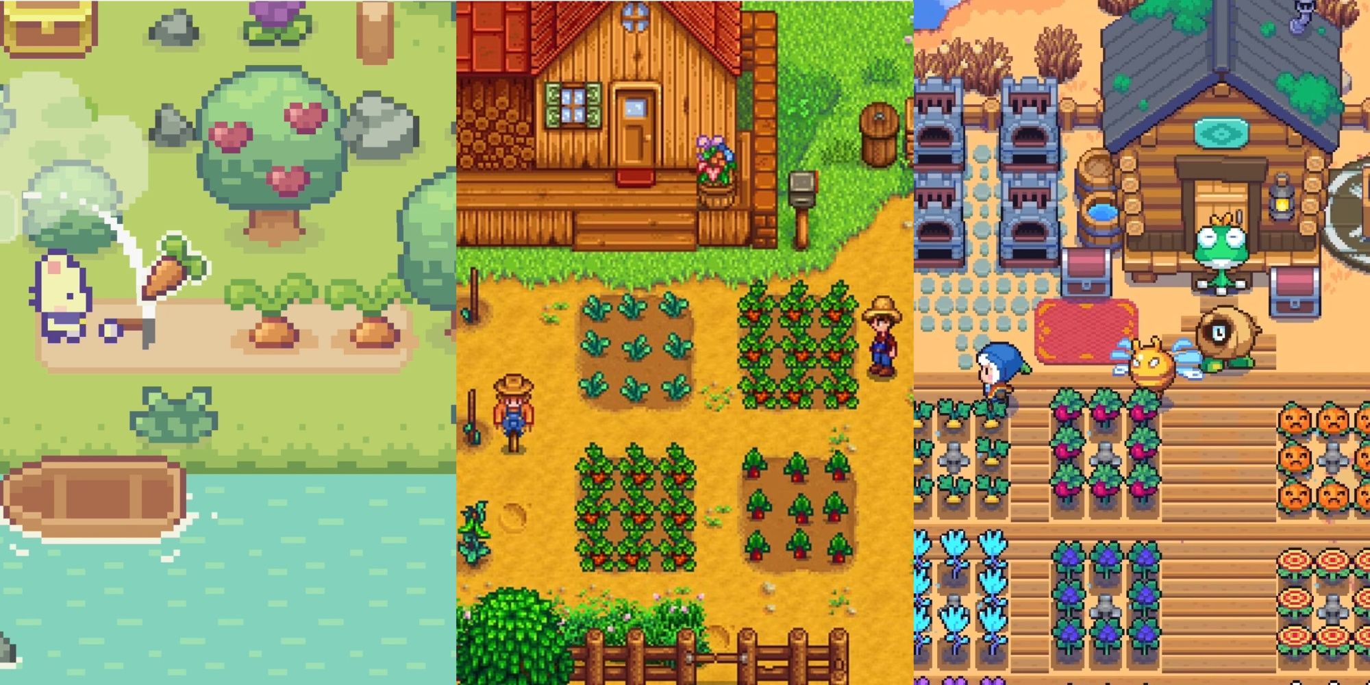 Sprout Valley, Stardew Valley, and Moonstone island