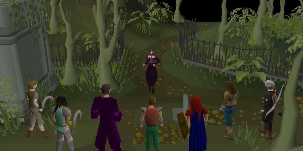 Old School Runescape: Players and NPCs prepare for battle in Sins Of The Father