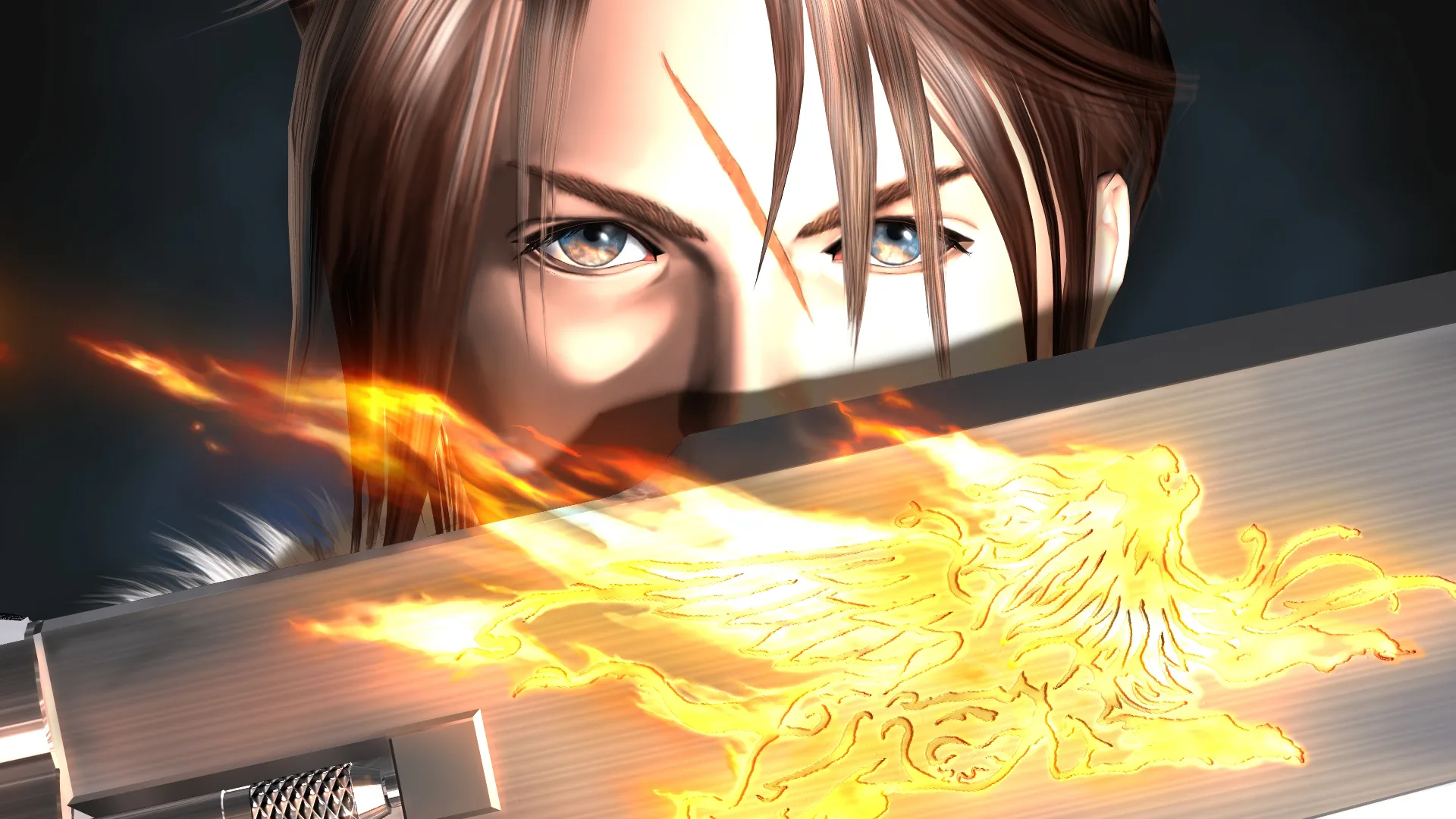 Final Fantasy 8 Key Art With Squall