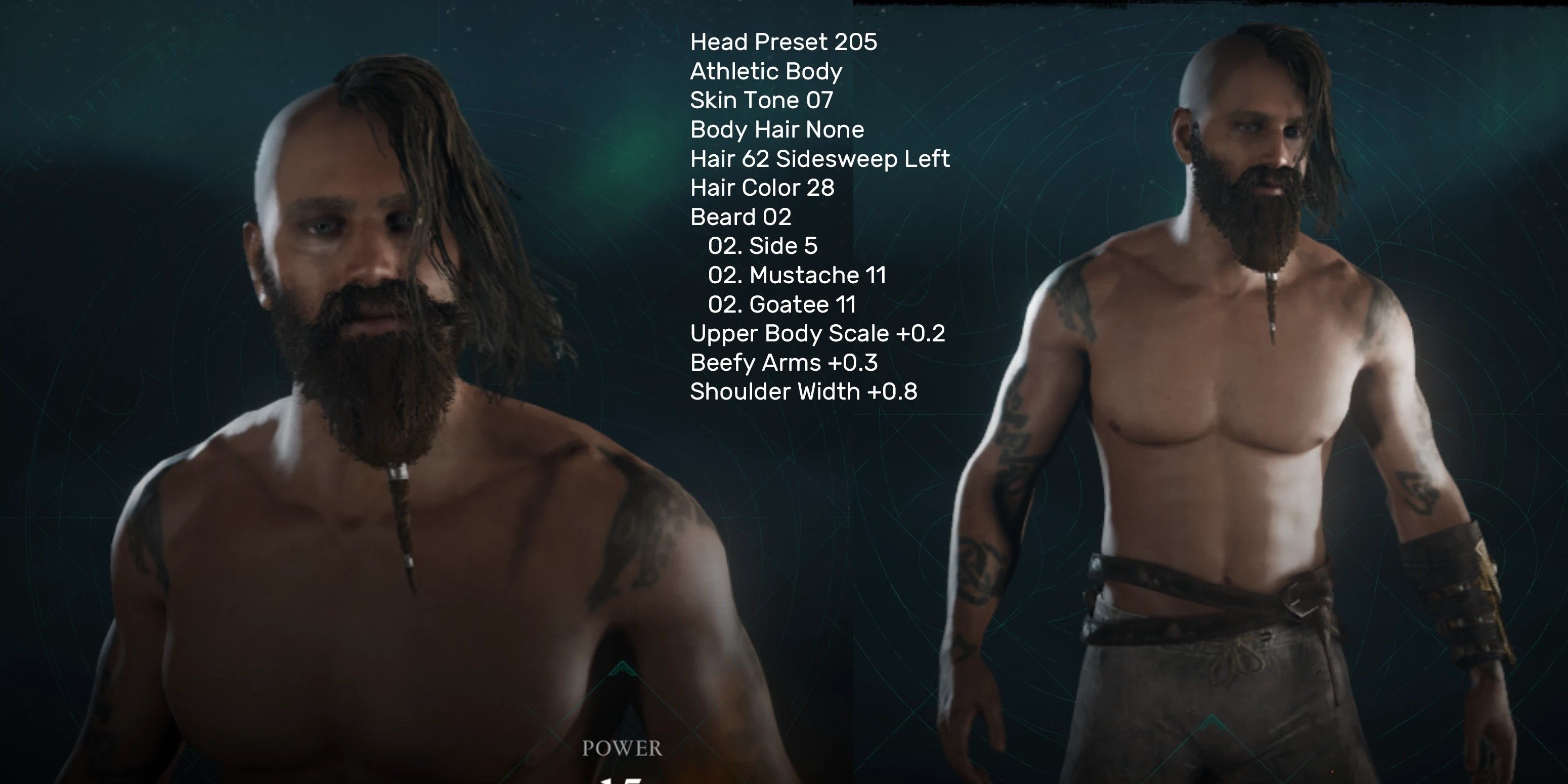 Ein Screenshot des Anpassungsmenüs des Eivor Customization Mods in Assassin's Creed Valhalla