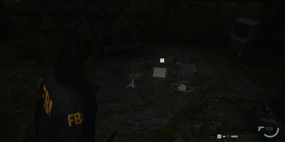 the nursery rhyme puzzle near the private cabin in alan wake 2