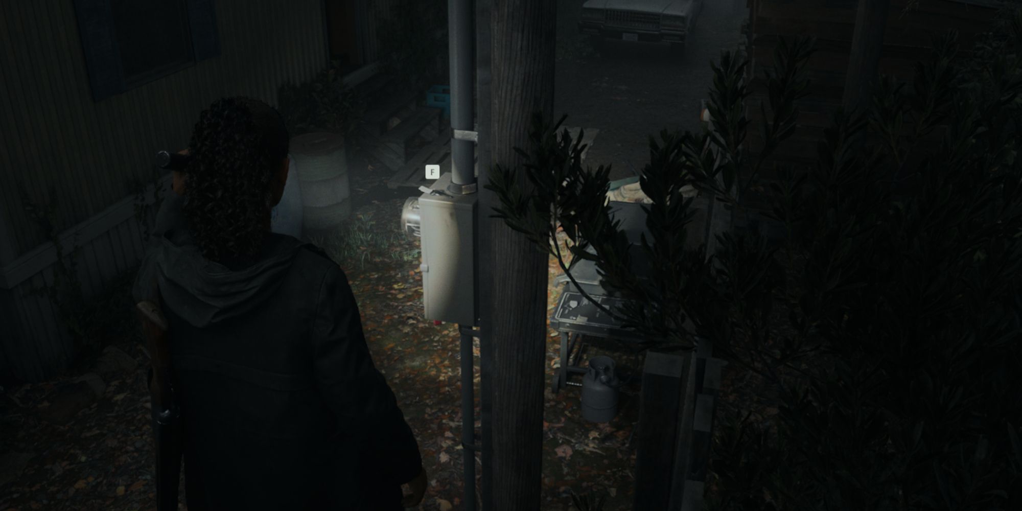 Saga Anderson finds the key to the trailer park cult stash hidden on top of an electric meter in Alan Wake 2