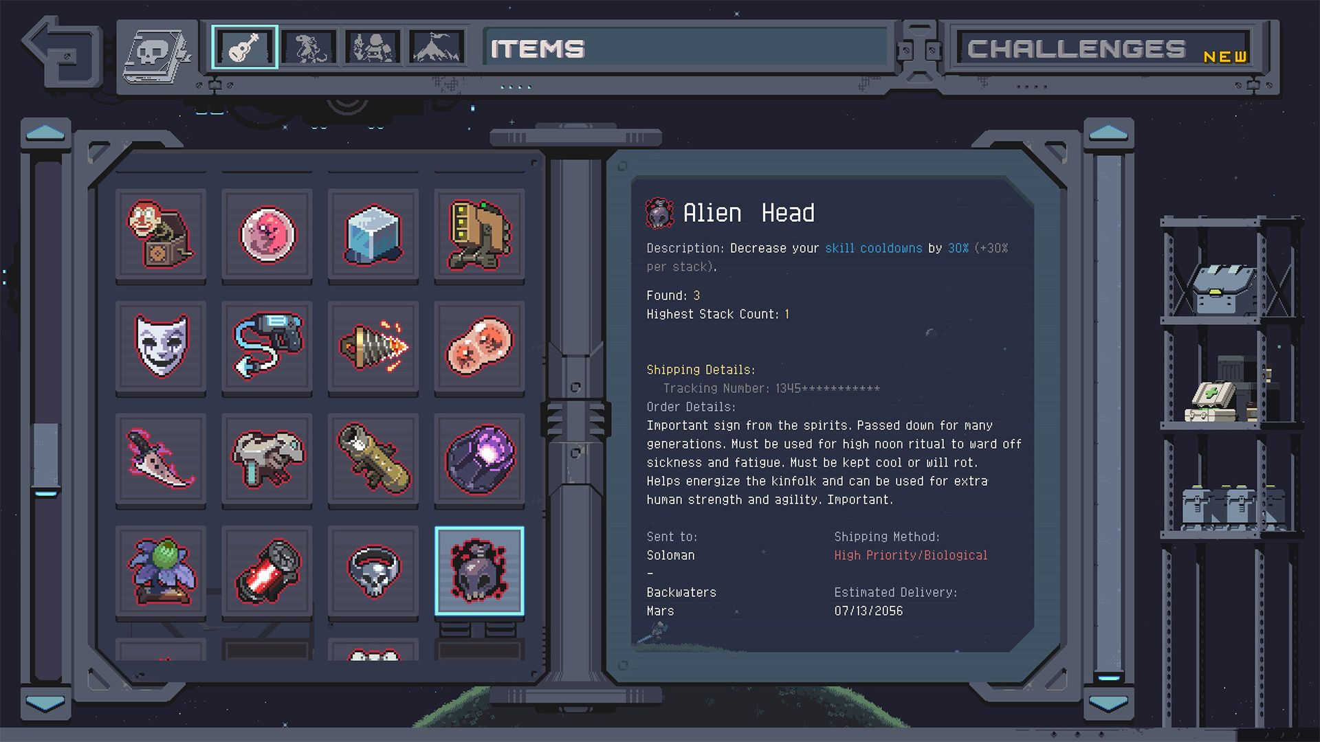 alien head item description