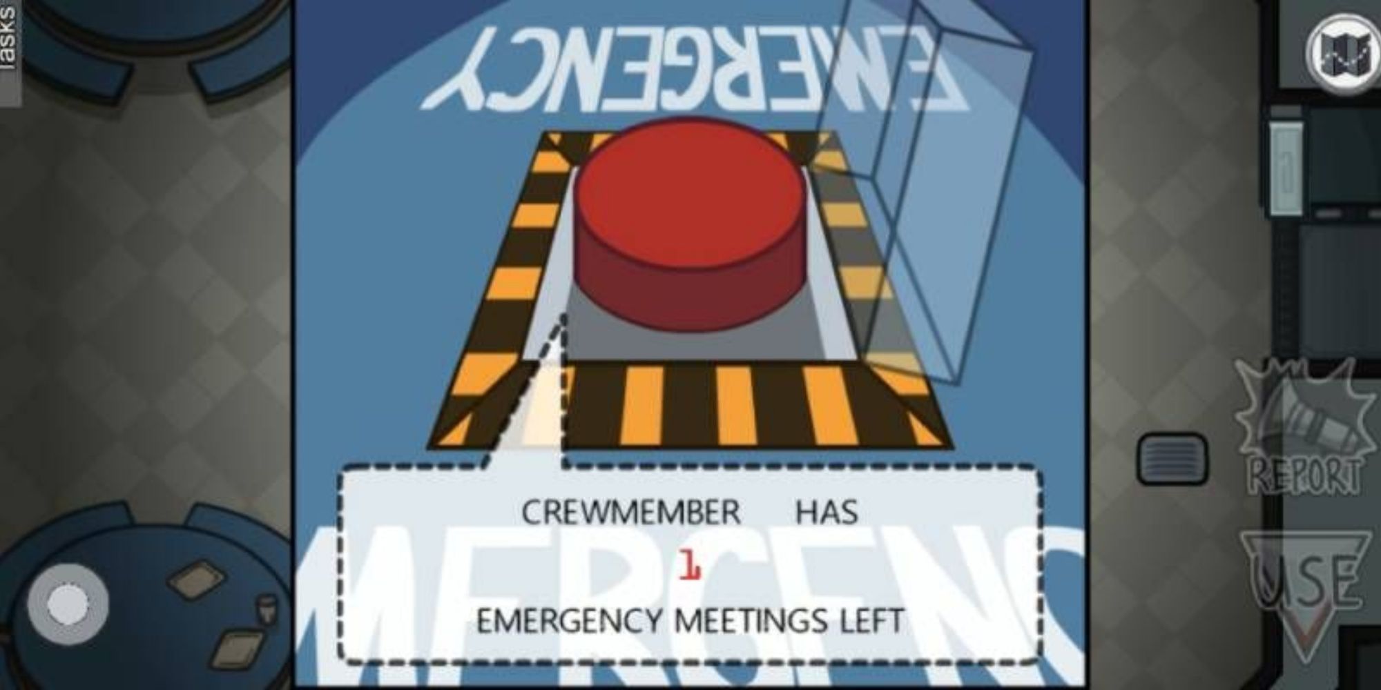 Among Us emergency meeting button