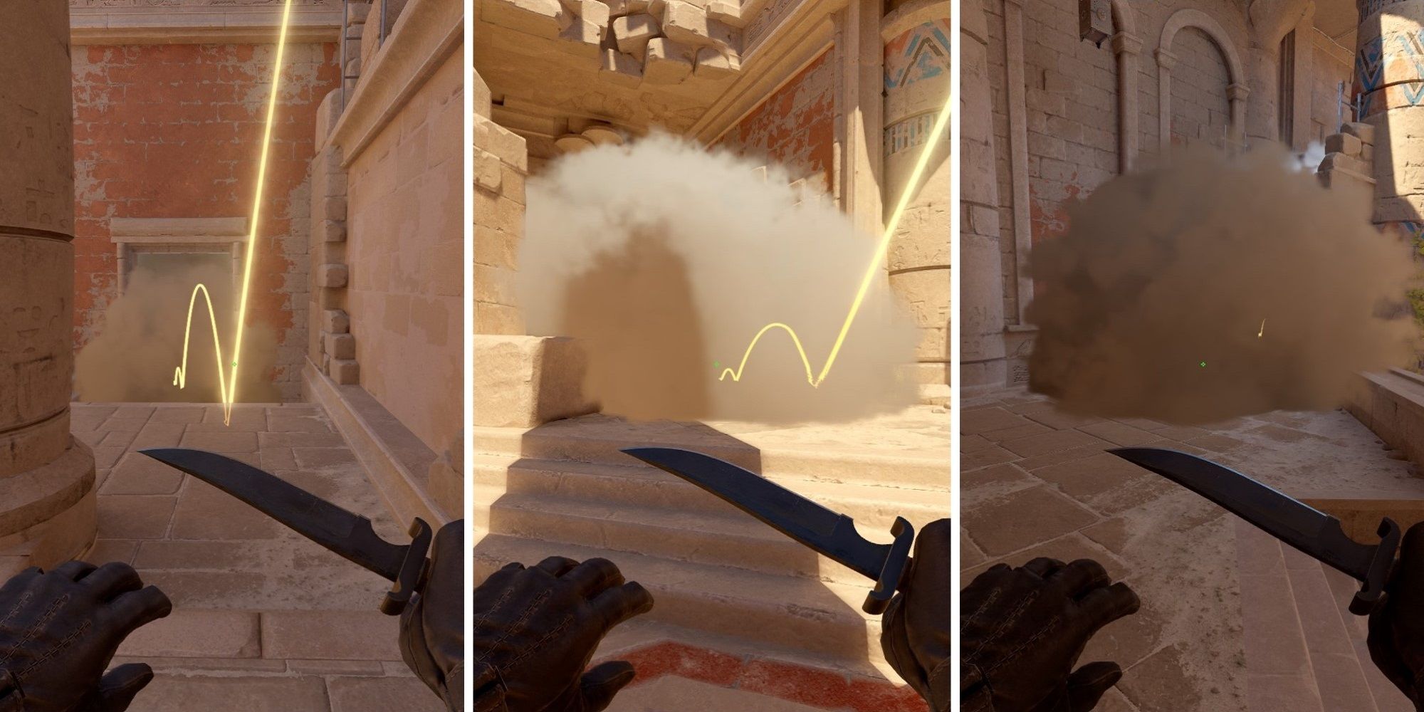 An image of the best smokes for Anubis in CS2