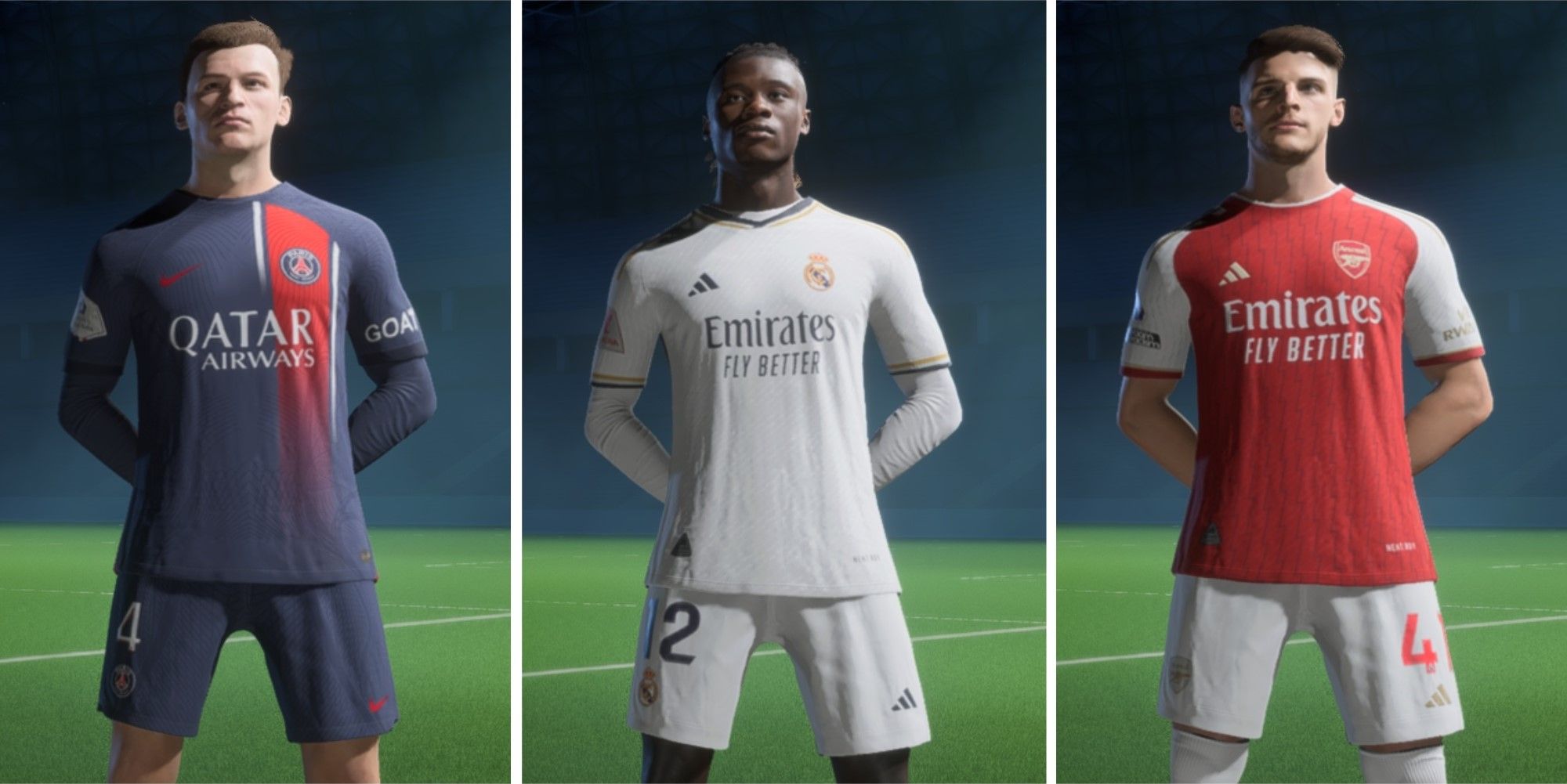 An image of the best young defensive midfielders in EA Sports FC 24