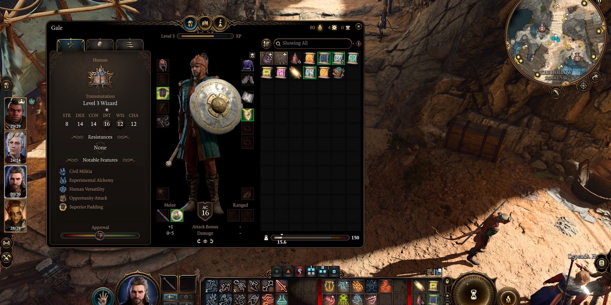 Baldur's Gate 3 Early Game Gale Equipment