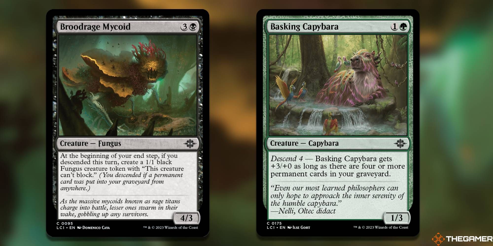 MTG - Bloodrage Mycoid + Basking Capybara