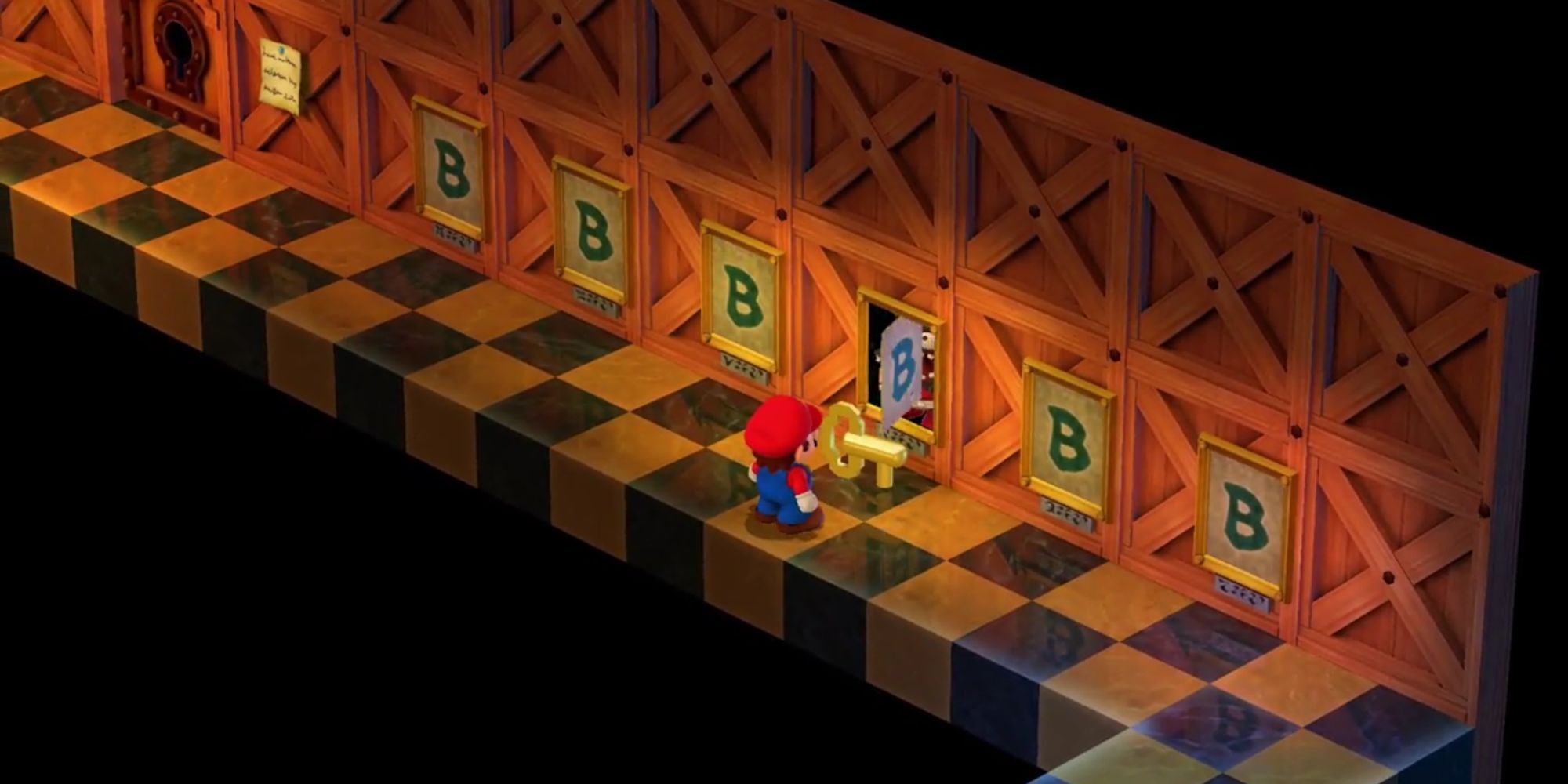 Mario getting the Elder Key for Booster's Tower.