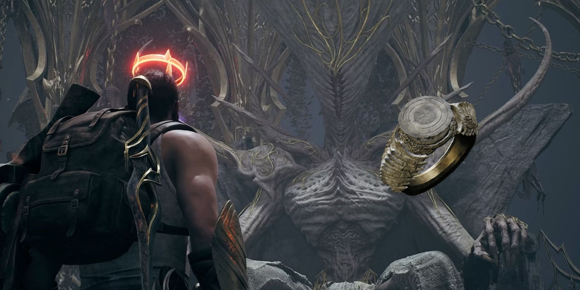 Burden Of The Departed ring - Player standing in front of the One True King Remnant 2