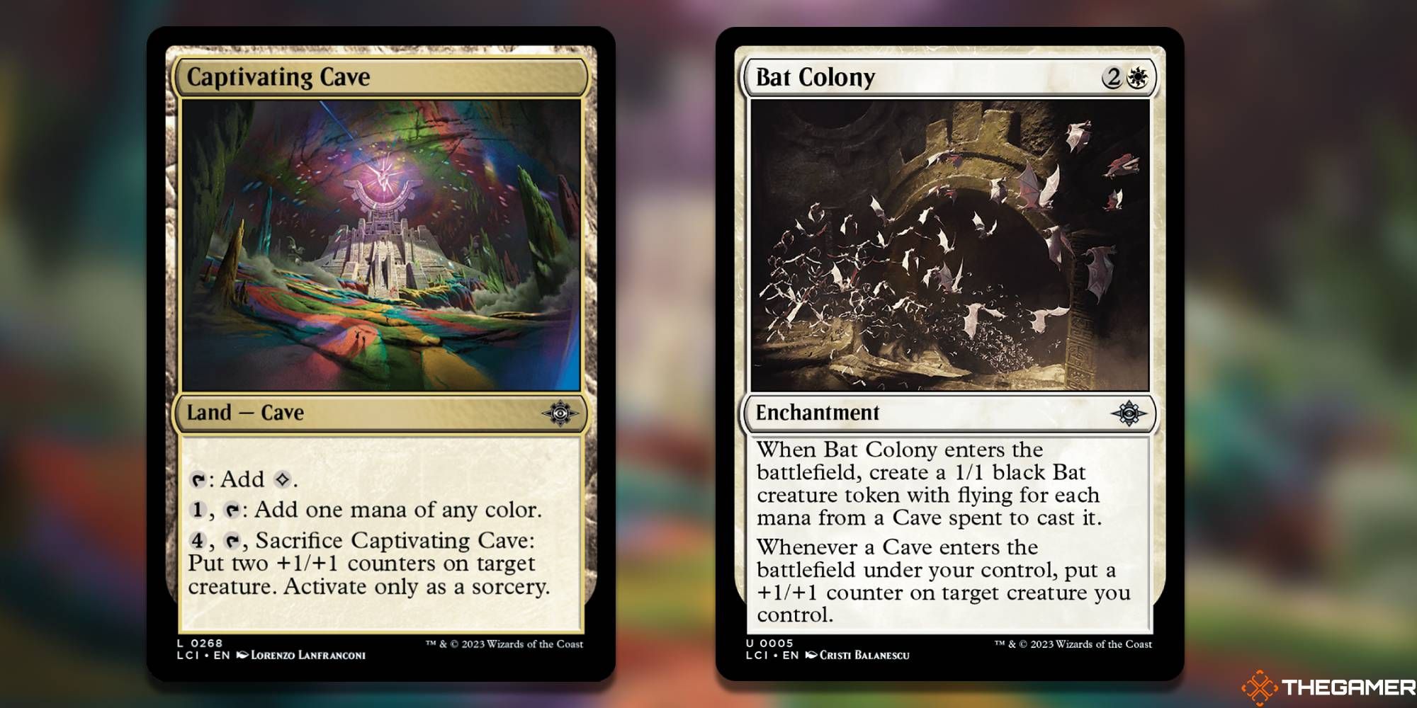 MTG - Captivating Cave + Bat Colony