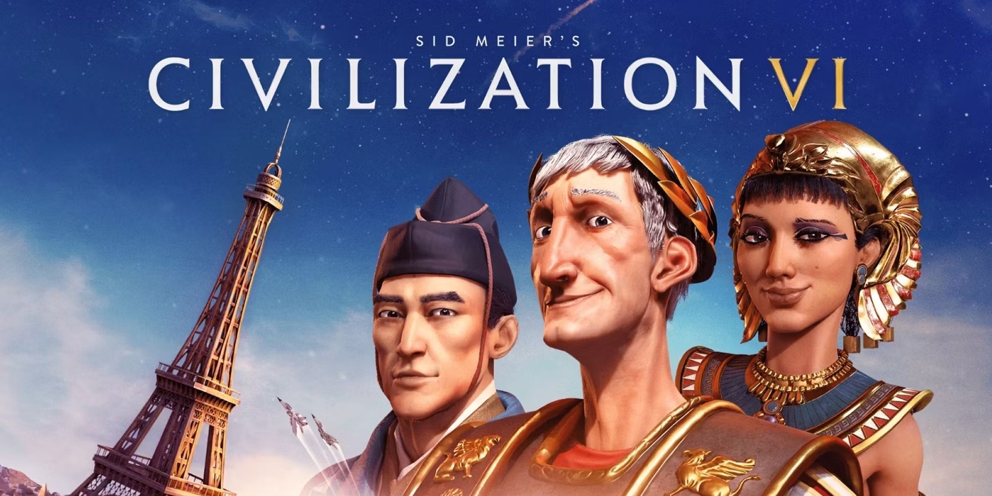 Civilization6 With Historical Leaders, Jets, And The Eiffel Tower
