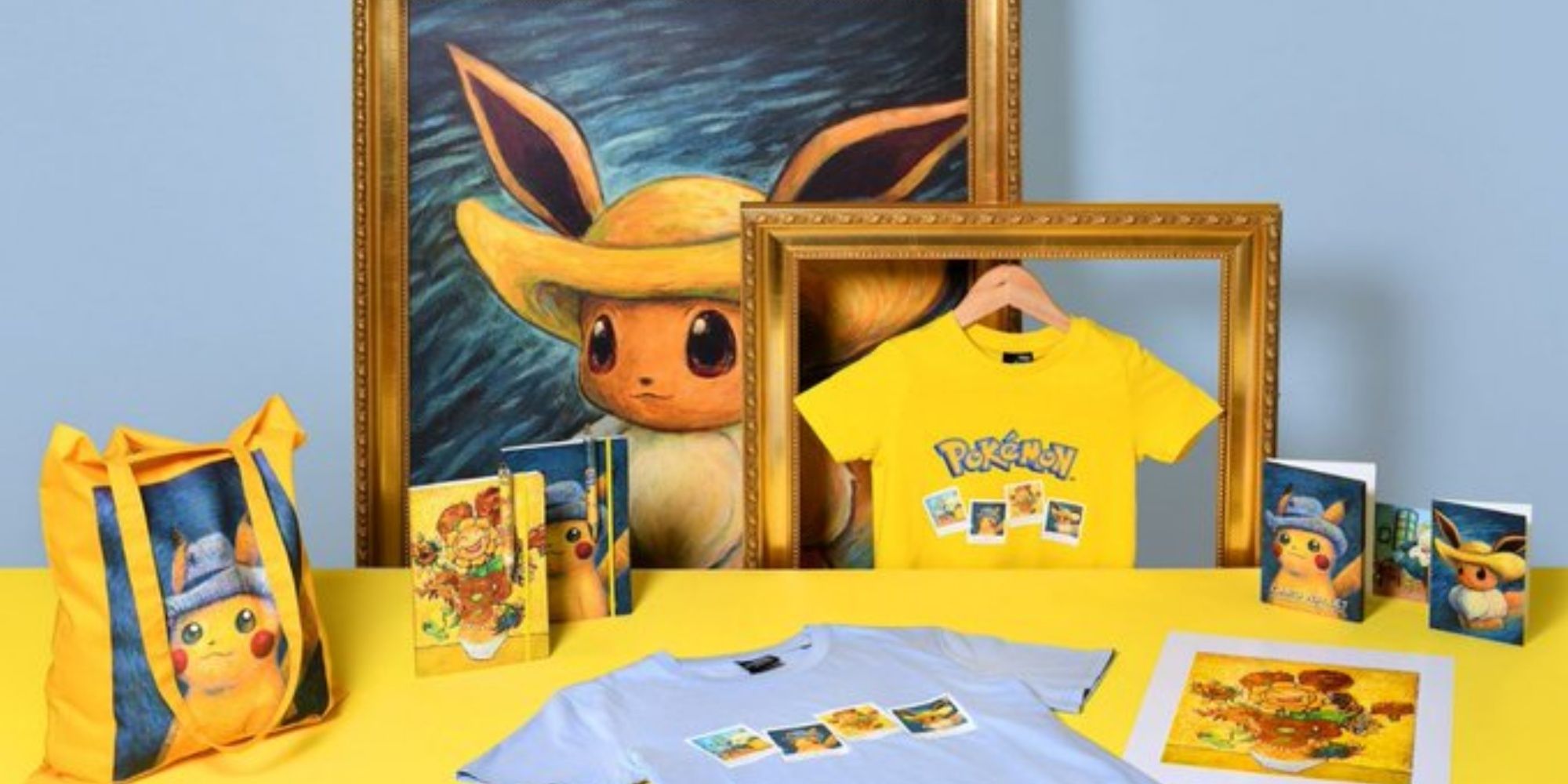 items from the pokemon x van gogh museum collection