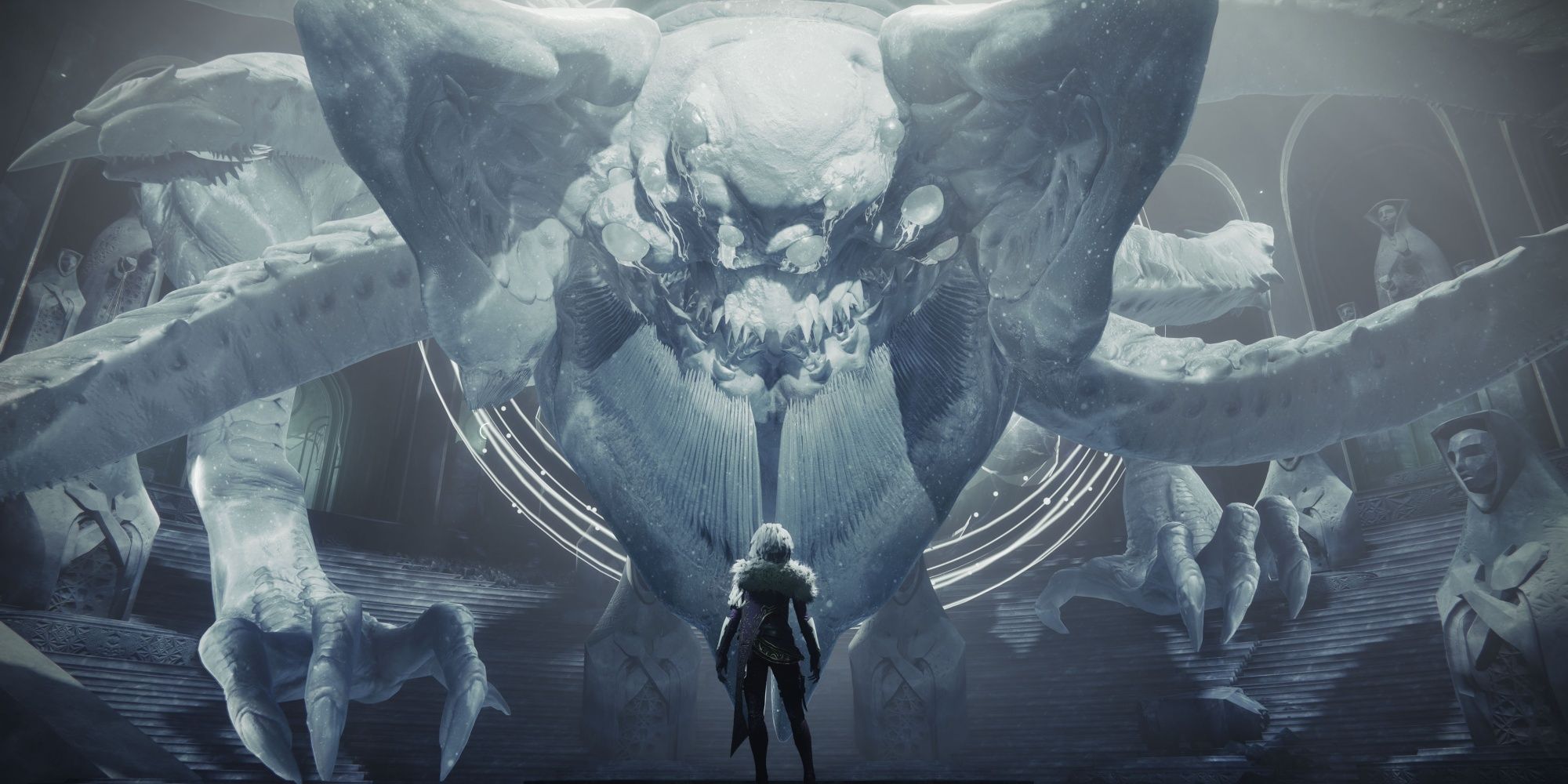Destiny 2 Mara Sov Standing In Front Of Riven's Spirit