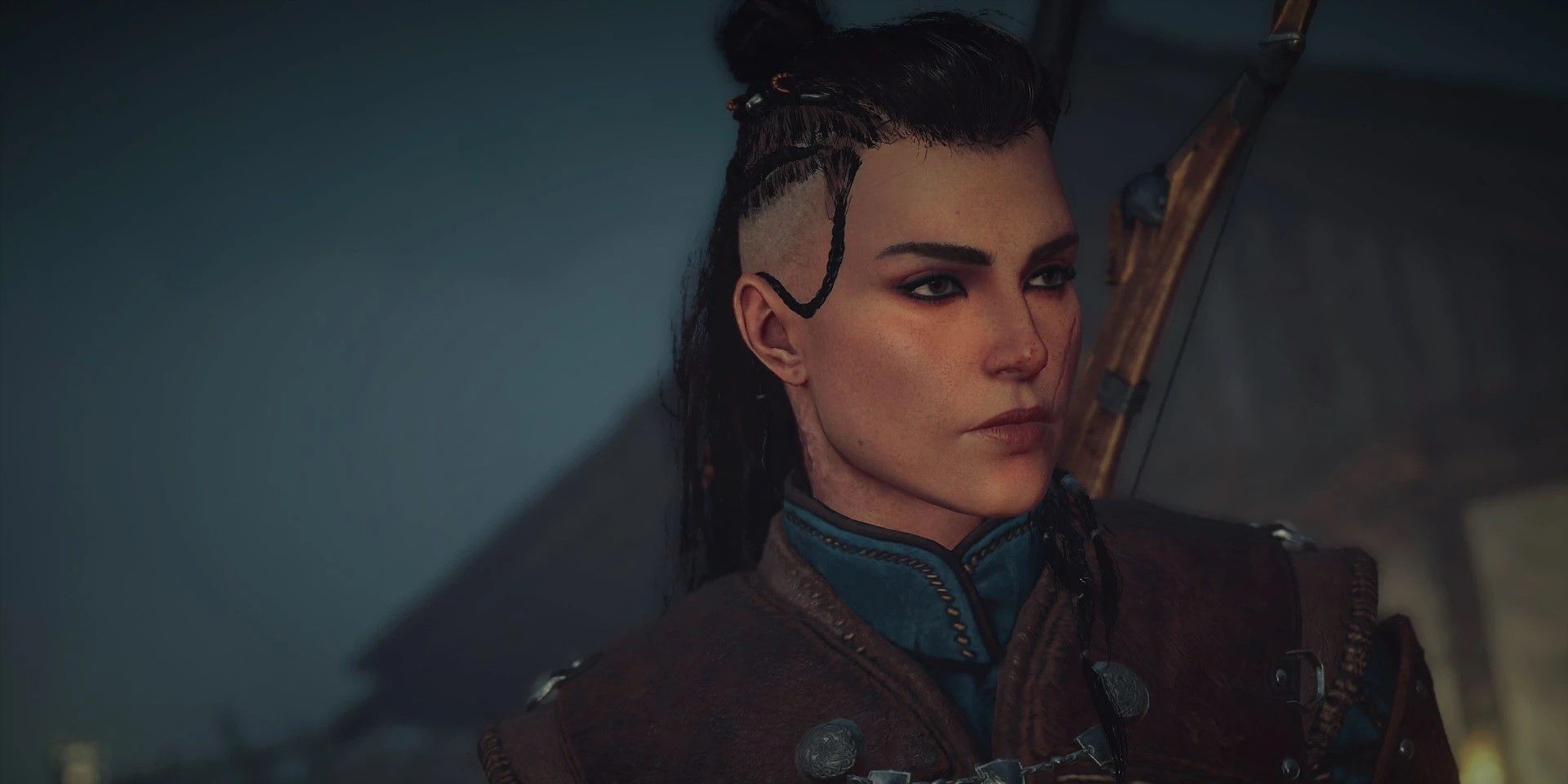 Eivor mit neu definierten Gesichtsdetails mithilfe der Eivor Face Retexture in Assassin's Creed Valhalla-1
