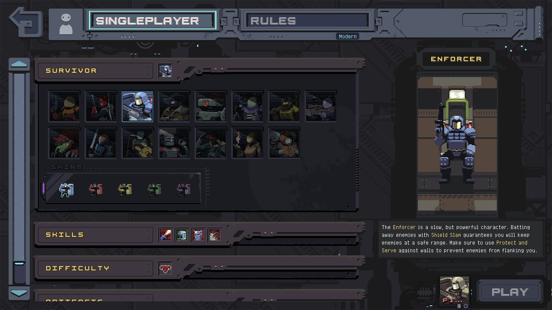 enforcer character select