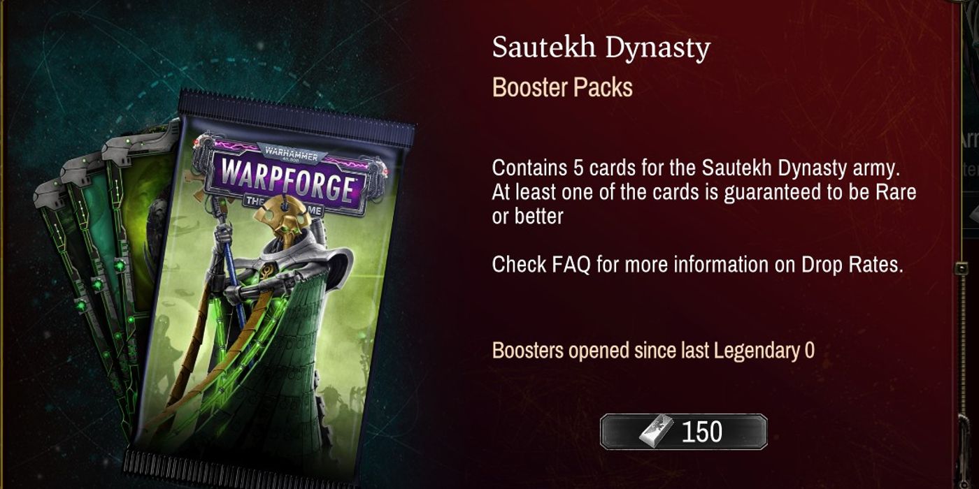 Sautekh Dynasty Booster Packs