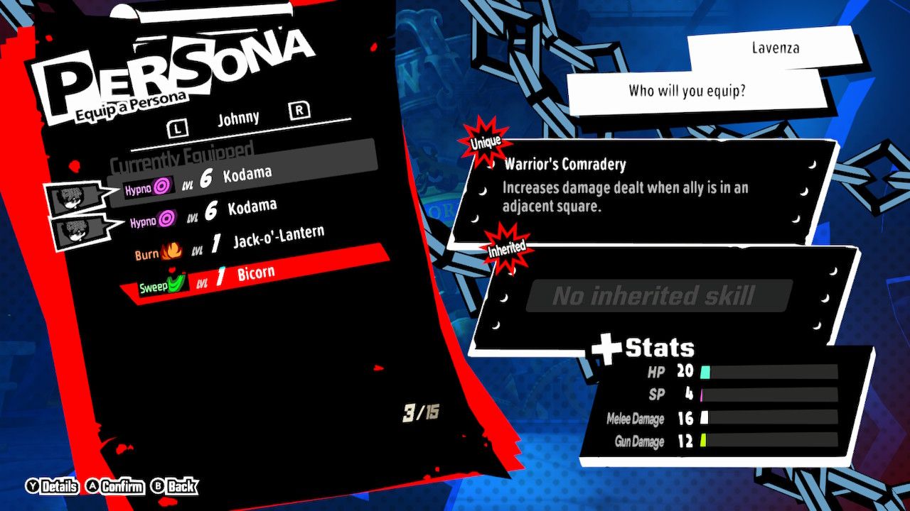 equipping personas for the team persona 5 tactica fusion