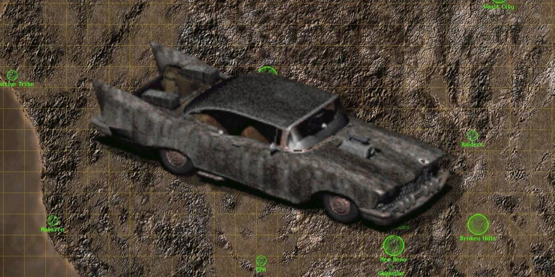 Someone Turned Up To Goodsprings With The Car From Fallout 2