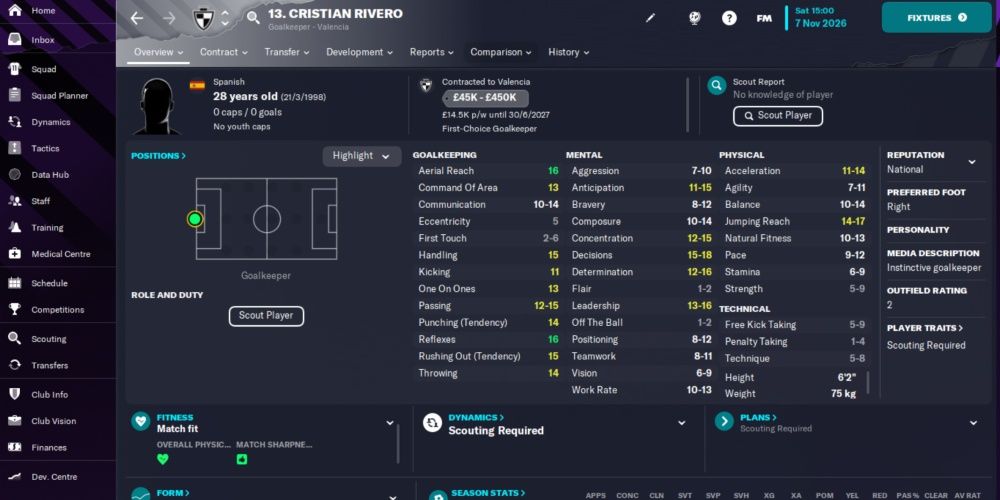 Football Manager 2024- Cristian Rivero