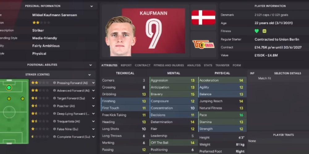 Football Manager 2024- Mikkel Kaufmann