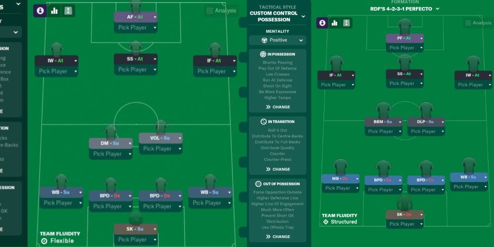 Football Manager Split Images Of The 4 2 3 1 Formation 